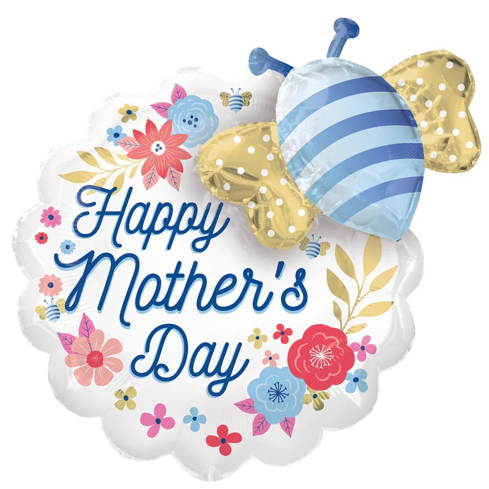 23 inch HAPPY MOTHER'S DAY ARTFUL FLORALS AND BEE