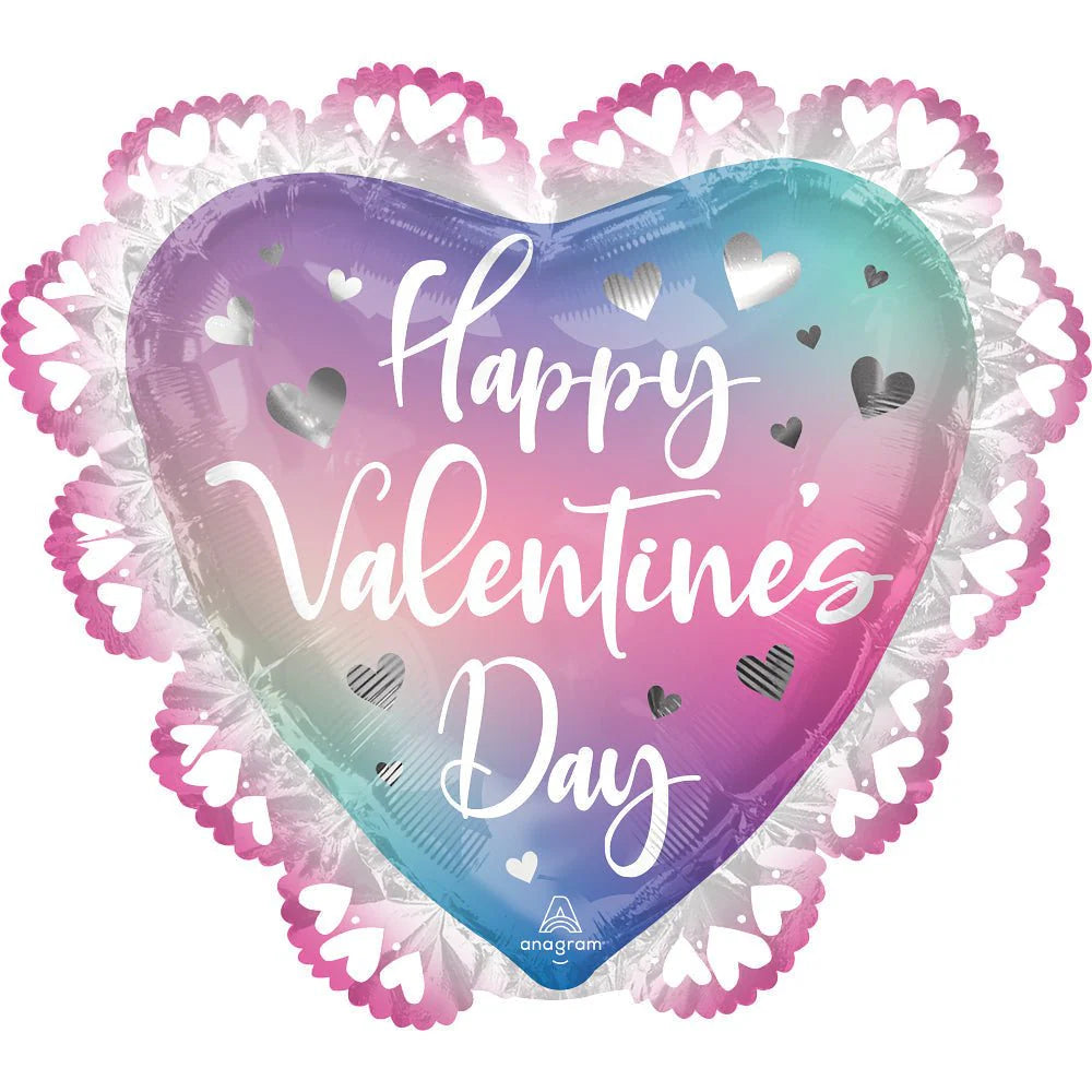 23 inch HAPPY VALENTINE'S DAY FILTERED OMBRE
