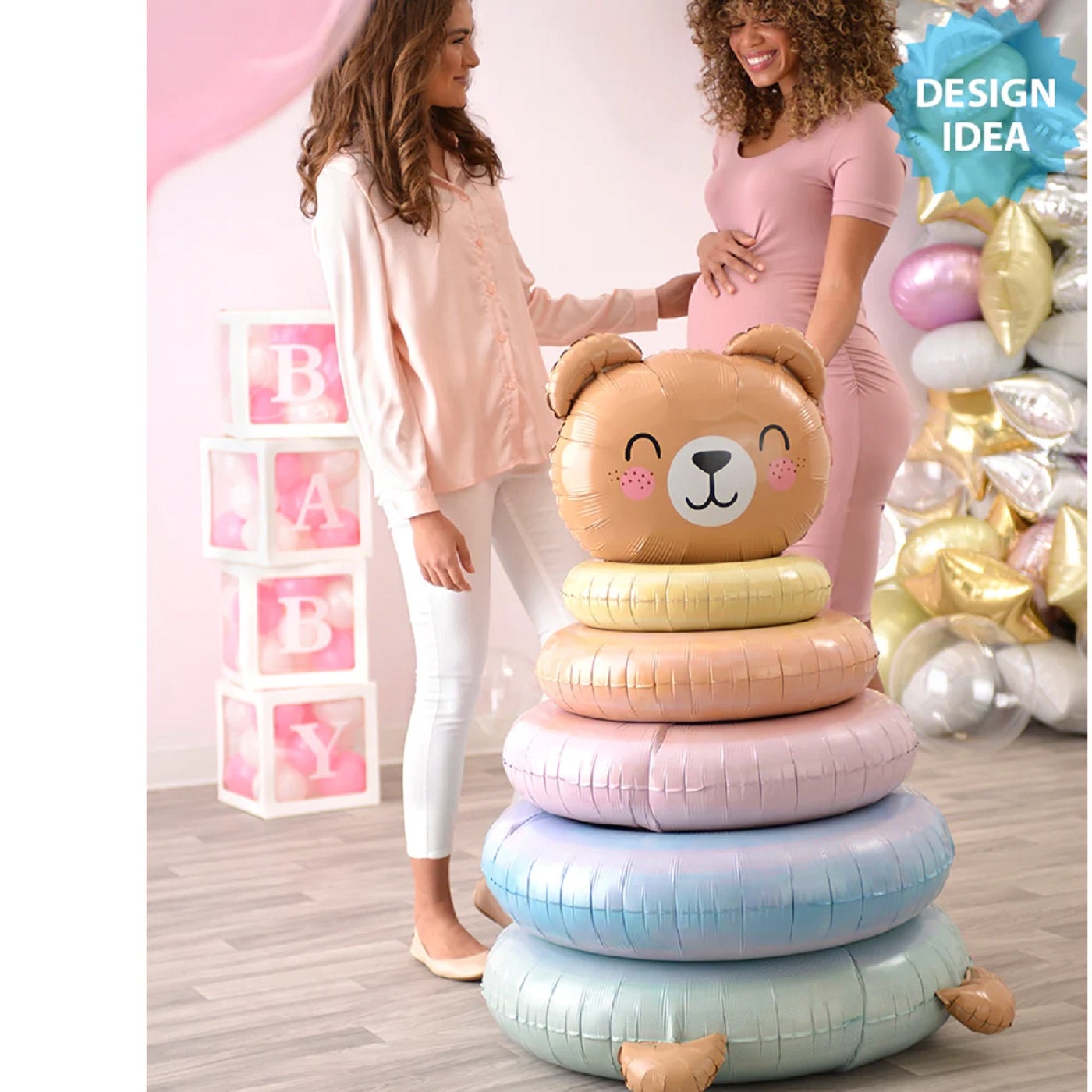 Pink Baby Girl Balloon: 28" Jumbo Baby Shower Decoration