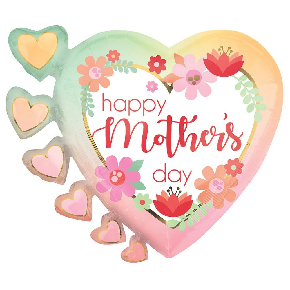 18 inch HAPPY MOTHER'S DAY FILTERED OMBRE