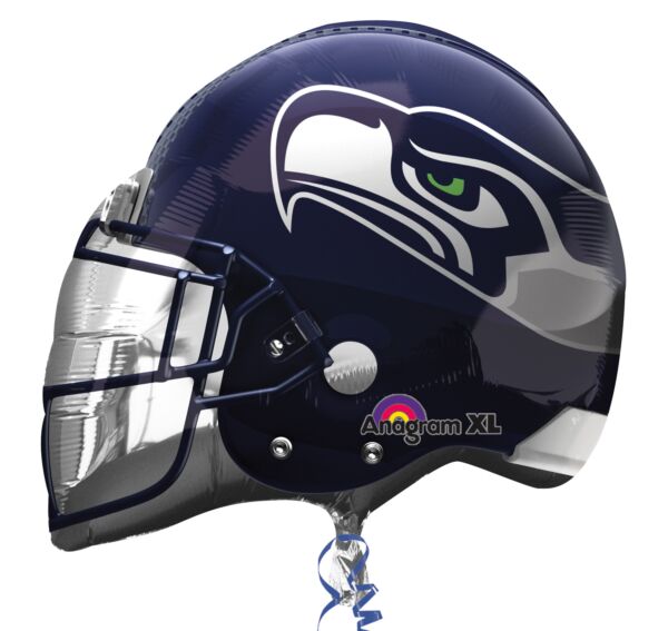 21-Inch Seattle Seahawks NFL Helmet Foil Balloon – Football Fan Party Decor