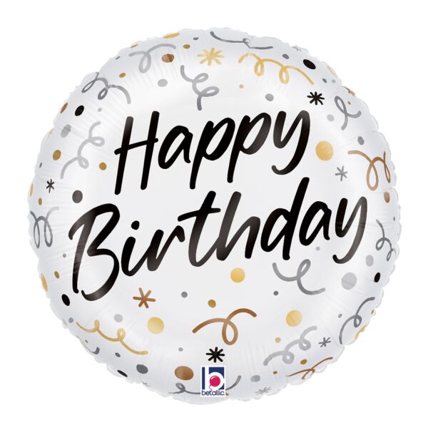 18" Satin Birthday Streamers