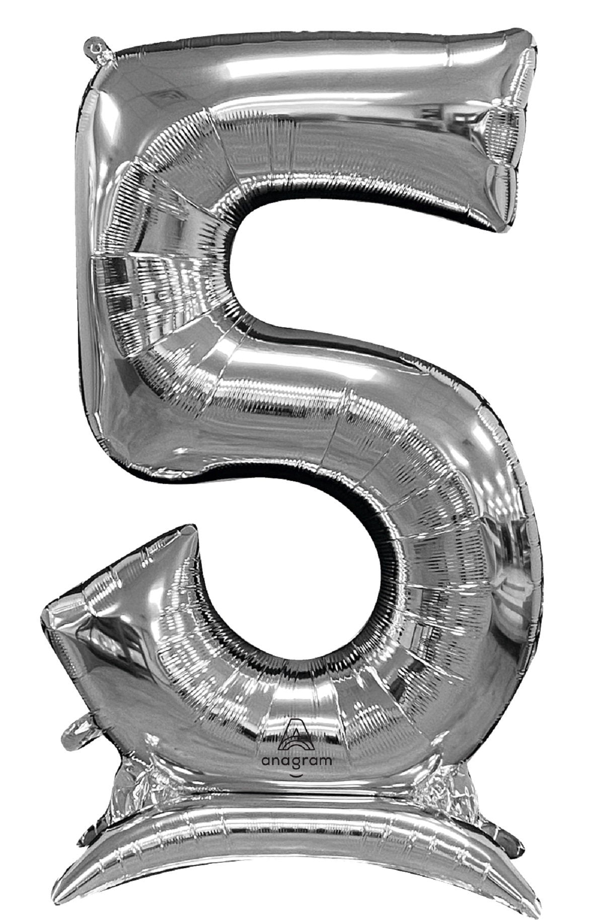 Giant 52" Silver Number Balloon: Milestone Party Decor