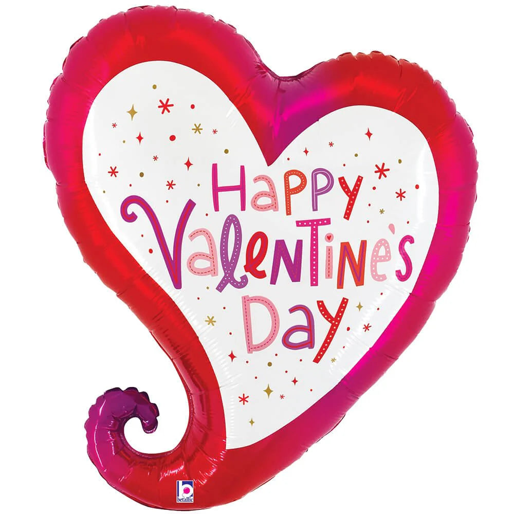 28 inch VALENTINE SPARKLE HEART