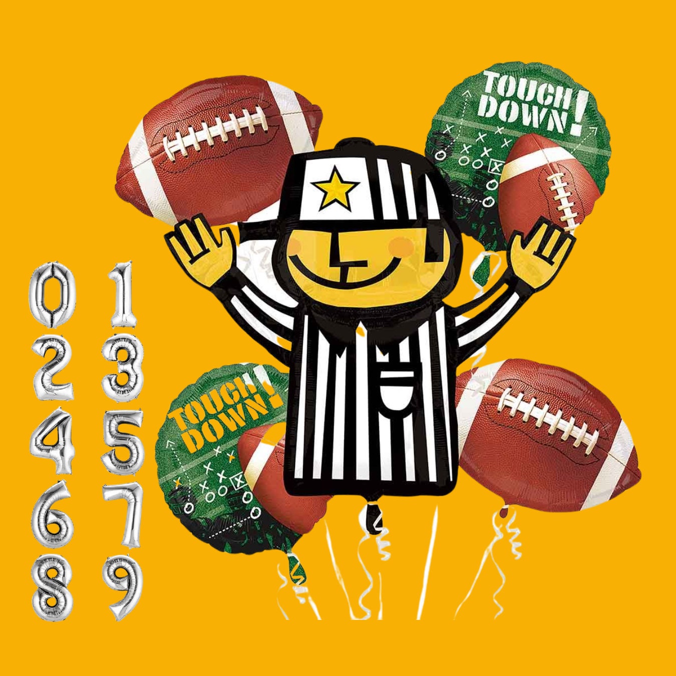 Football Goal Post Balloon: 4.5 FT Game Day Party Decor
