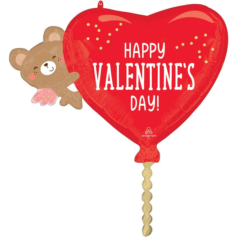 29 inch HAPPY VALENTINE'S DAY ANGEL BEAR HUG