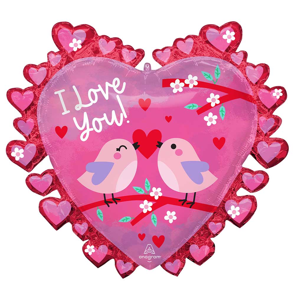 29 inch I LOVE YOU LOVE BIRDS