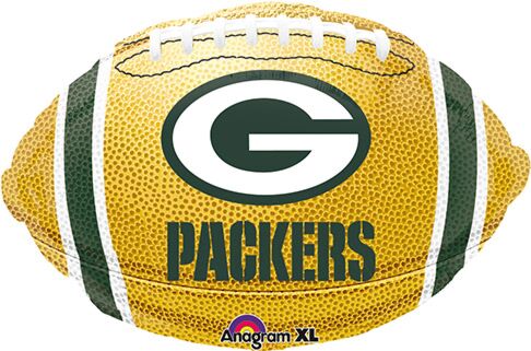 Green Bay Packers NFL Foil Balloon Bouquet – Football Fan Celebration Decor