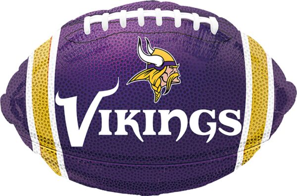 18-Inch Minnesota Vikings NFL Football Foil Balloon – Purple & Gold Fan Party Decor