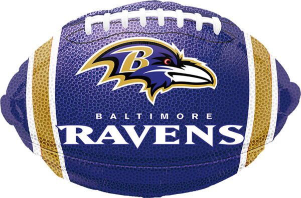 18-Inch Baltimore Ravens NFL Football Foil Balloon – Game Day Party Decoration