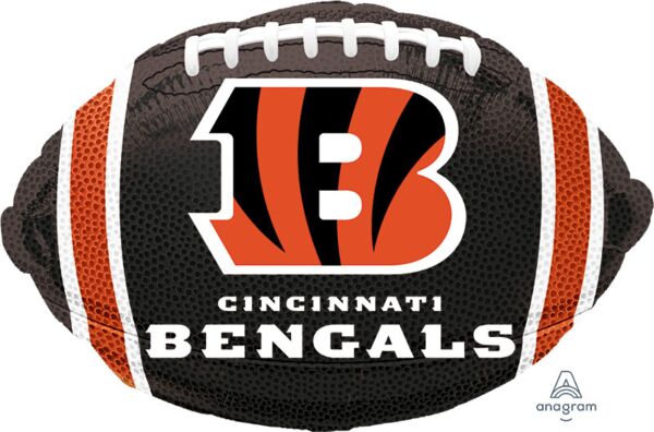 Cincinnati Bengals NFL Foil Balloon Bouquet – Football Party & Game Day Decoration