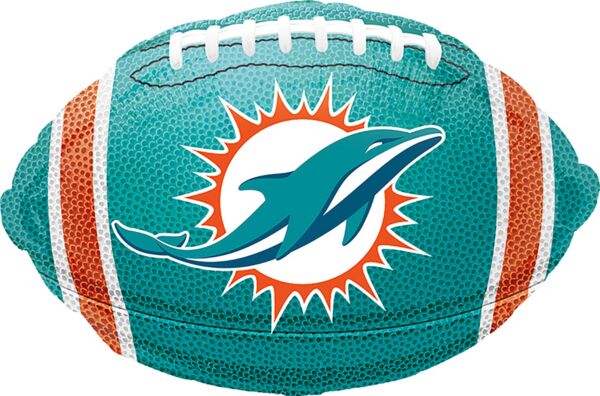 Miami Dolphins NFL Foil Balloon Bouquet – Football Fan Party Decor