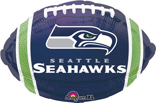 21-Inch Seattle Seahawks NFL Helmet Foil Balloon – Football Fan Party Decor