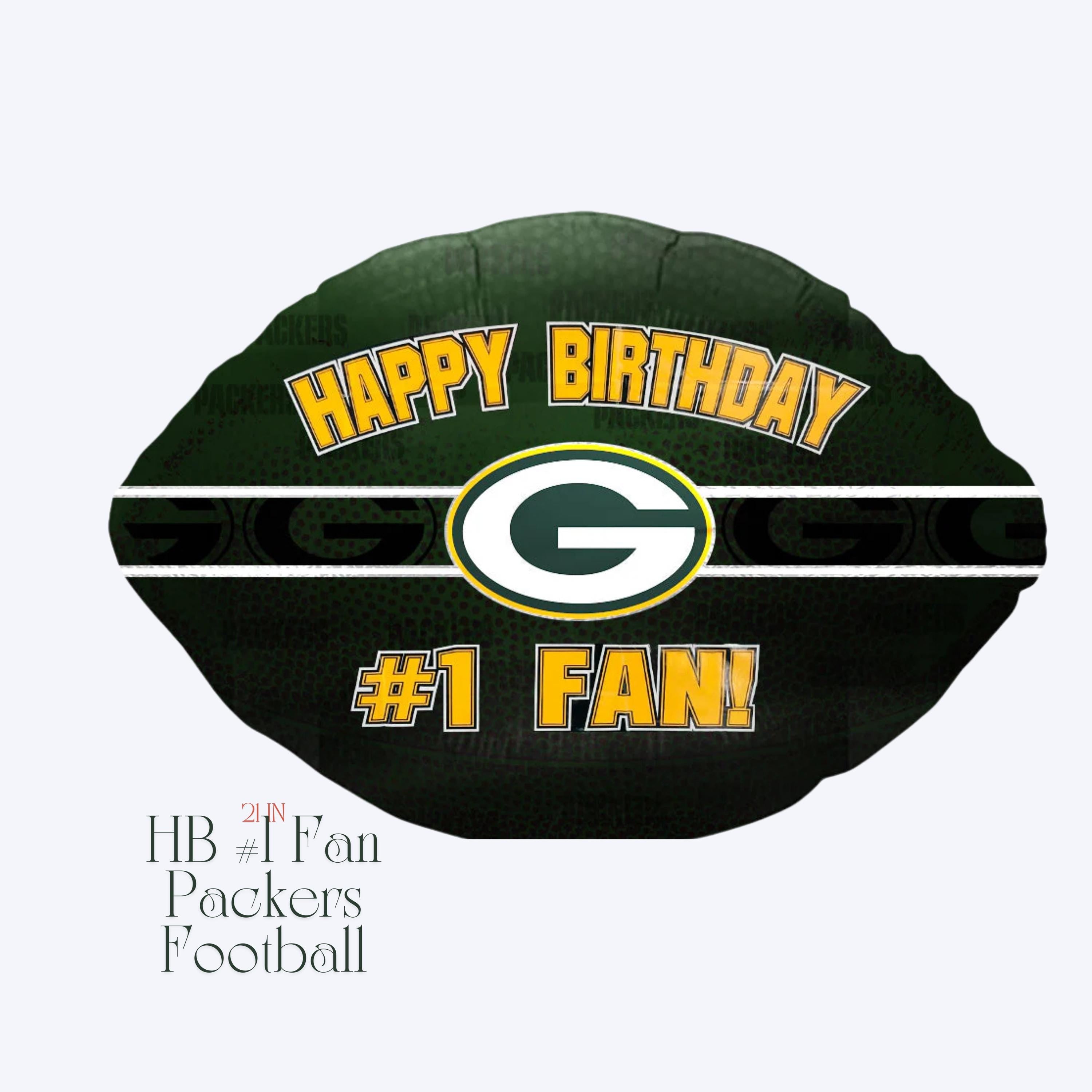 Green Bay Packers Balloon Bouquet: NFL Football Party Decor