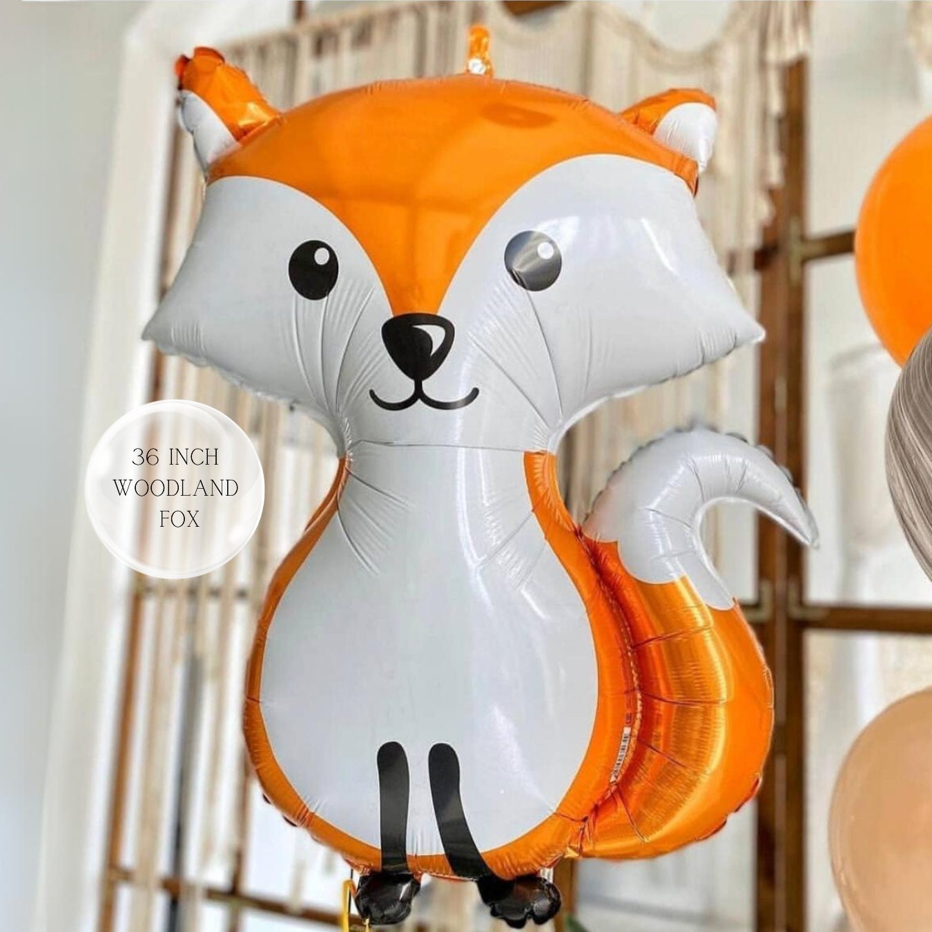 Woodland Animal Balloon Bouquet: Raccoon, Hedgehog & Star