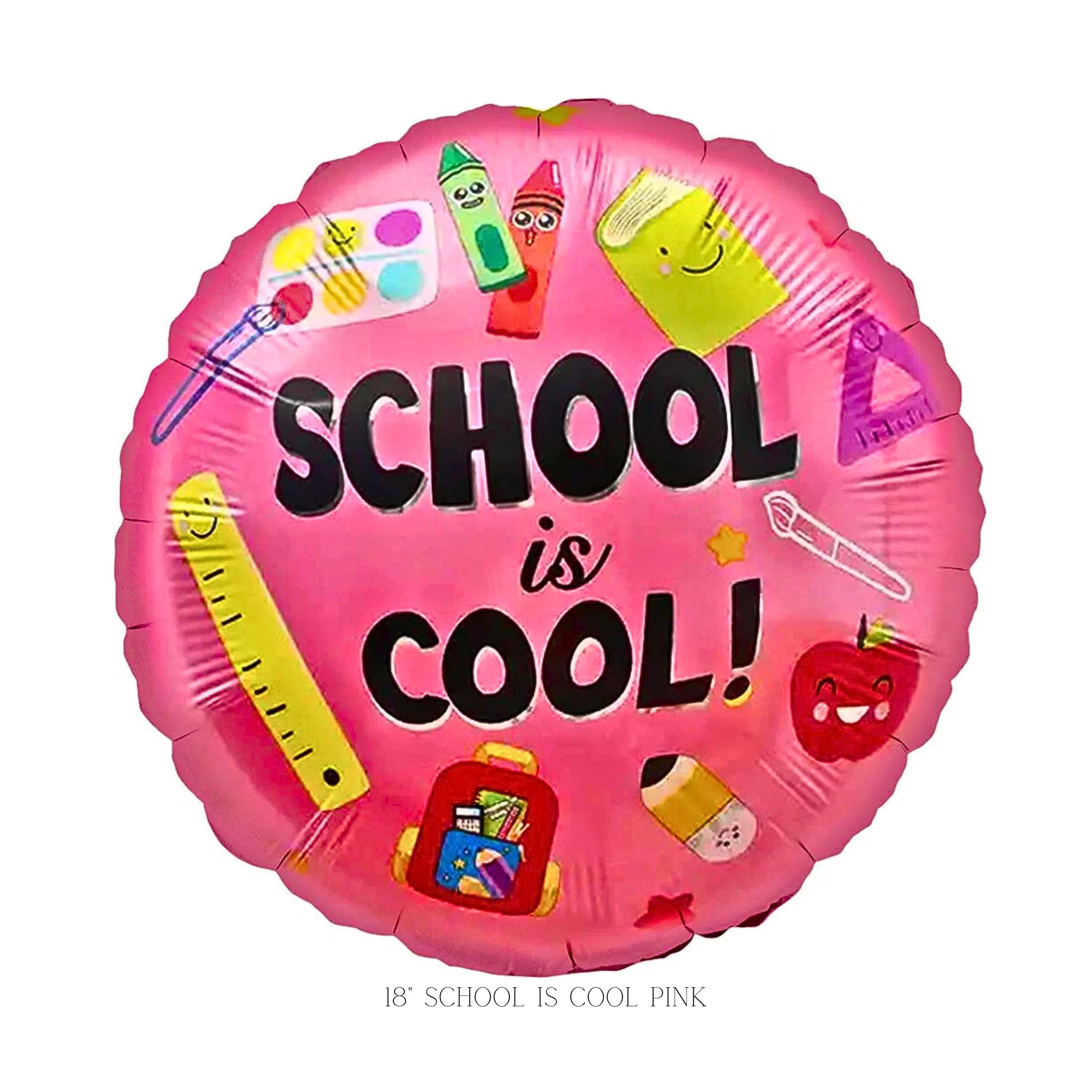 Back to School Balloon Set: Apple, Bus, & Party Decor