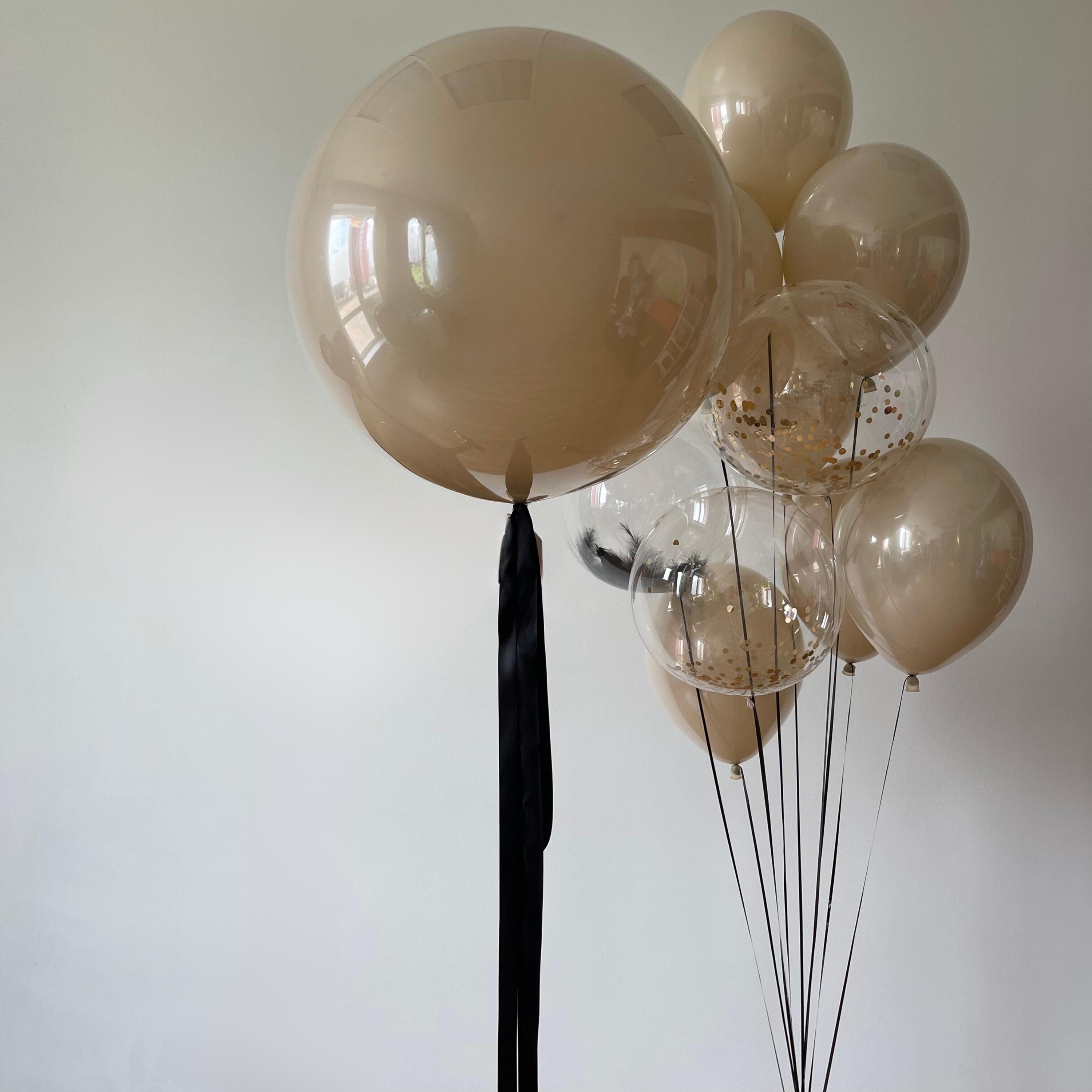 Beige Balloon Bouquet: Bow Coquette Birthday, Bridal Shower