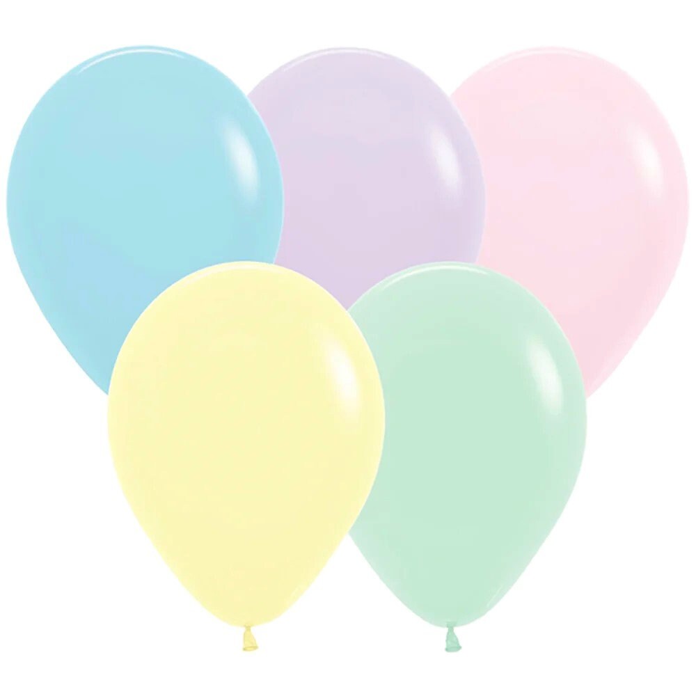 Valentine's Day Foil Balloon Bouquet: Pastel Message Hearts