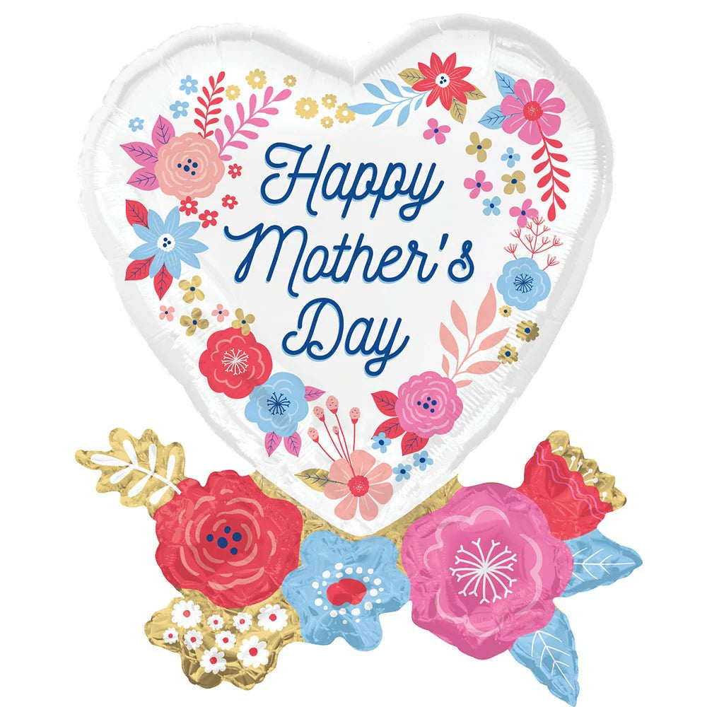30 inch HAPPY MOTHER'S DAY ARTFUL FLORALS