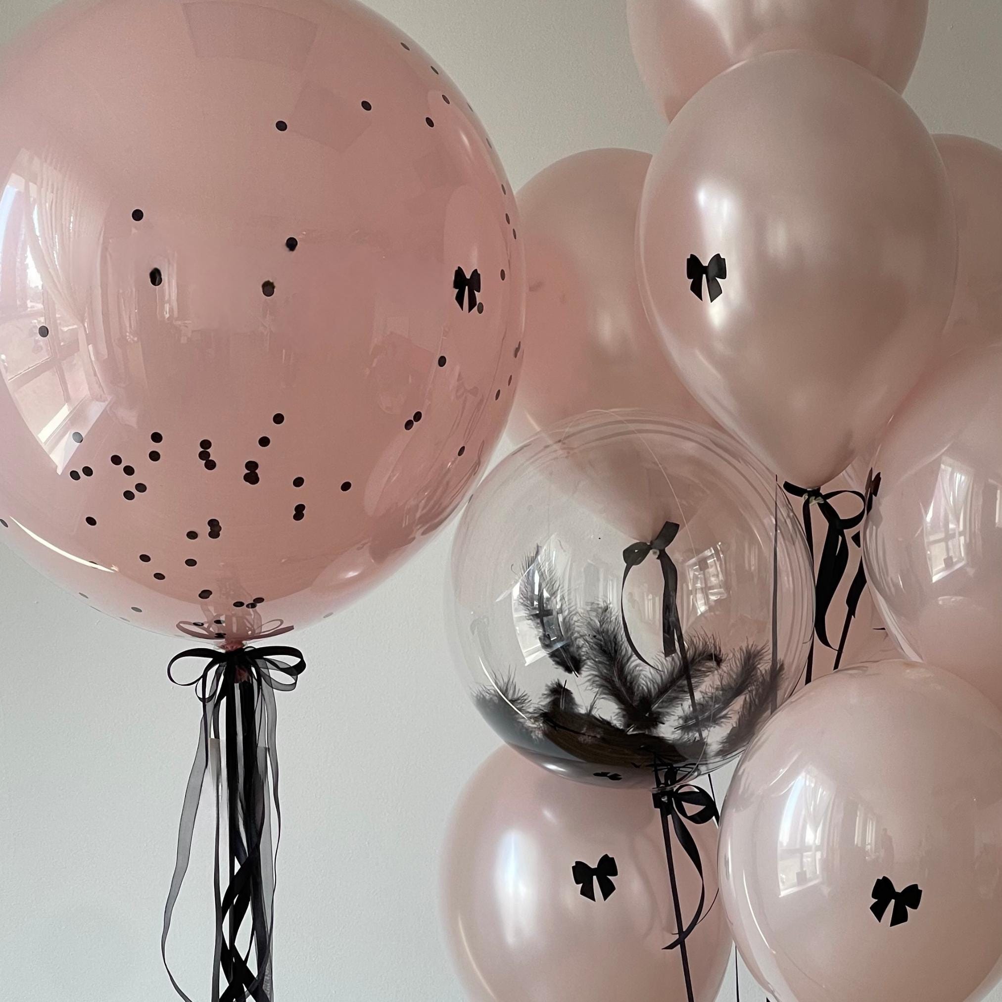 Coquette Birthday Balloon Bouquet: Pink Bow Party Decor