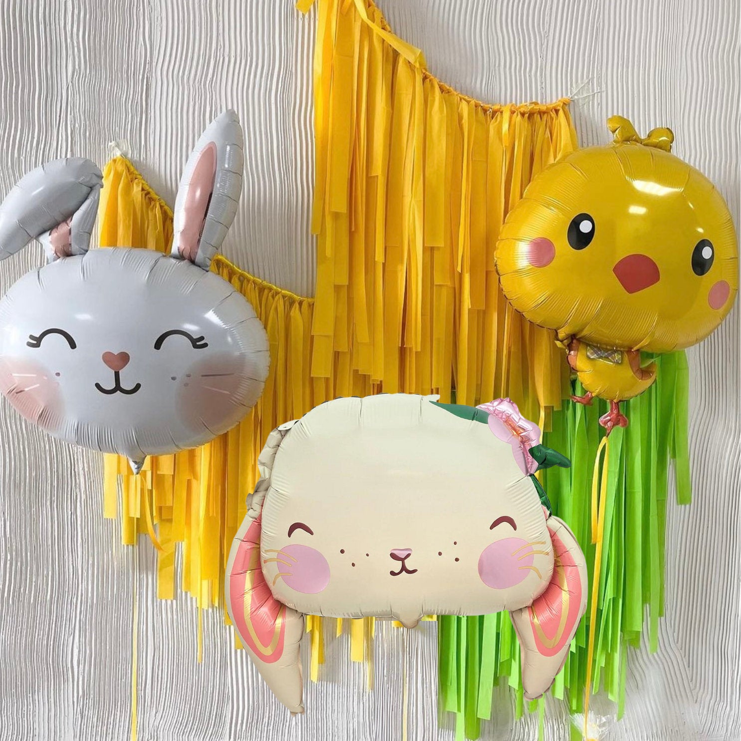 Spotted Easter Bunny Balloon: Spring Party Decor