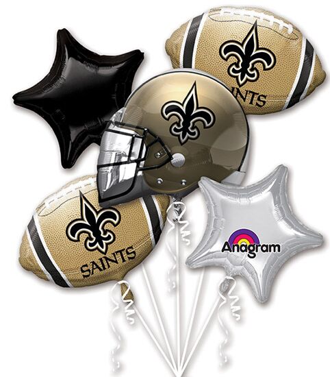 New Orleans Saints NFL Foil Balloon Bouquet – NFL Celebration Decor