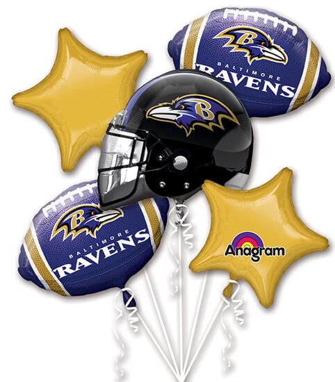 18-Inch Baltimore Ravens NFL Football Foil Balloon – Game Day Party Decoration