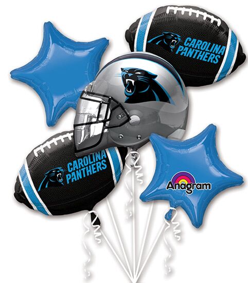 18-Inch Carolina Panthers NFL Football Foil Balloon – Game Day Party Decoration