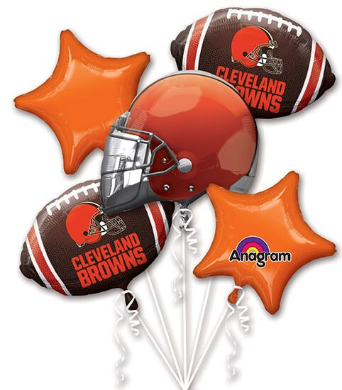 18-Inch Cleveland Browns NFL Football Foil Balloon – Game Day Party Decoration