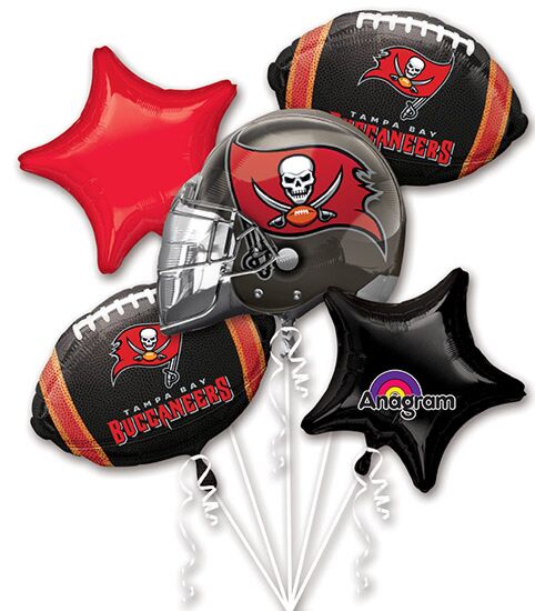 21-Inch Tampa Bay Buccaneers NFL Helmet Foil Balloon – Football Fan Party Decor