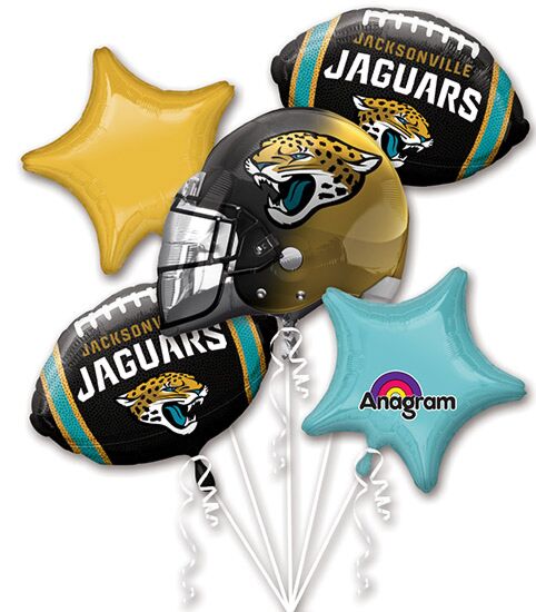 Jacksonville Jaguars NFL Foil Balloon Bouquet – Team Spirit Party Accent