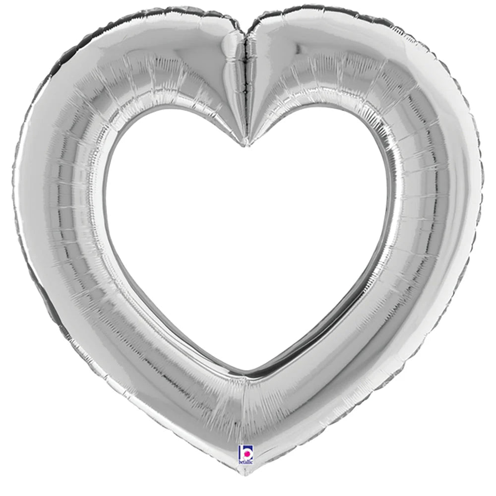 32 inch LINKING HEART SILVER