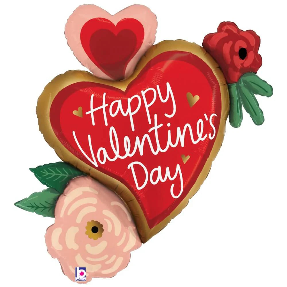 32 inch VALENTINE HEART FLOWERS