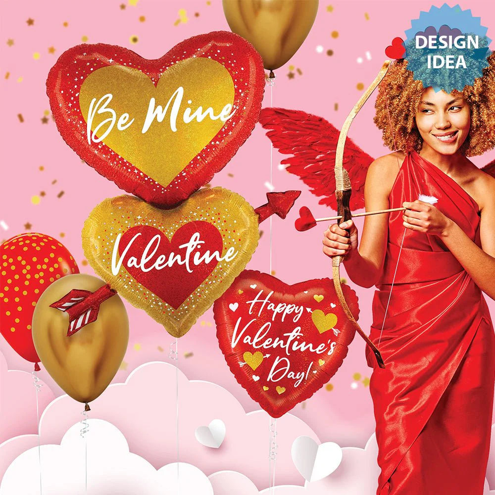 33 inch BE MINE VALENTINE HEART ARROW
