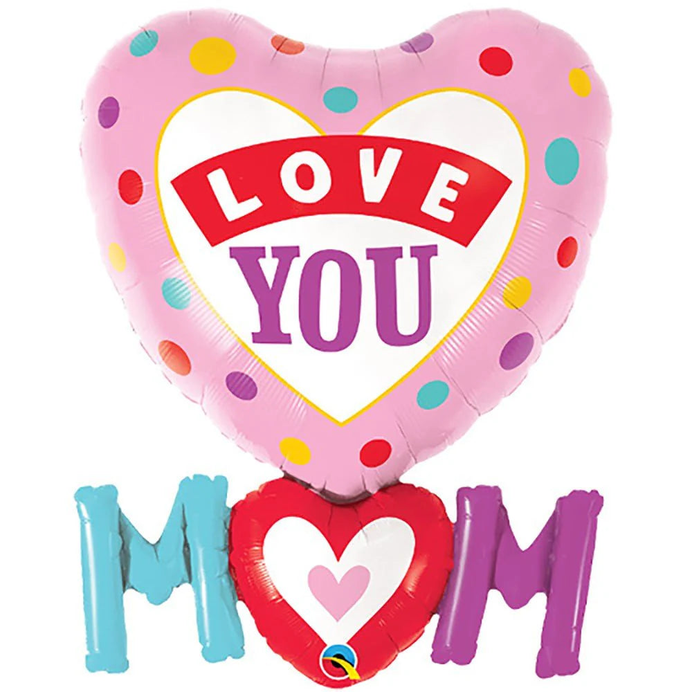 33 inch LOVE YOU M(HEART)M DOTS