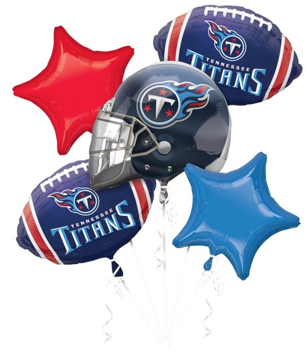 Tennessee Titans NFL Foil Balloon Bouquet – Football Fan Celebration Decor