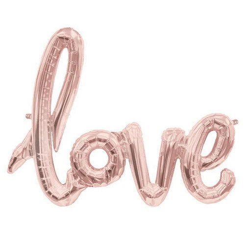 40 inch LOVE SCRIPT - ROSE GOLD (AIR-FILL ONLY)