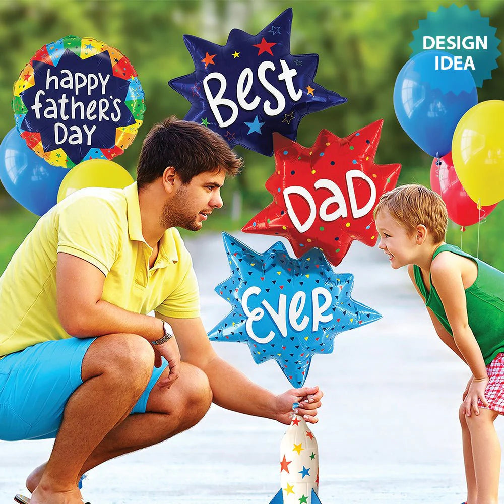 41 inch BEST DAD EVER BURST