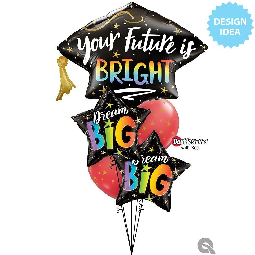 41 inch YOUR FUTURE IS BRIGHT GRAD CAP