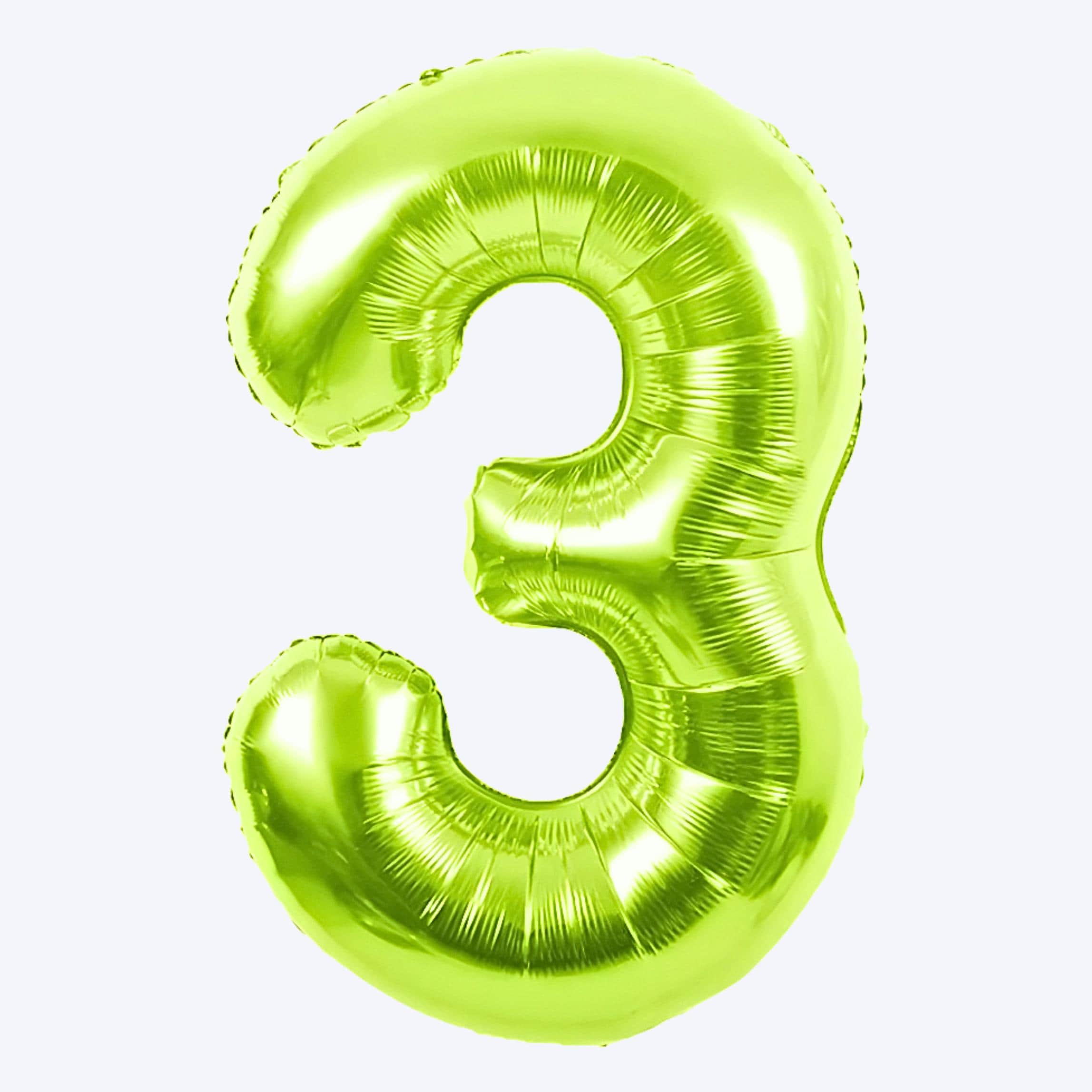 Lime Green Number Balloon, Age Foil Number Balloon, Birthday Party Decorations, Neon Green Balloon Numbers, Jumbo Mylar Number Balloon