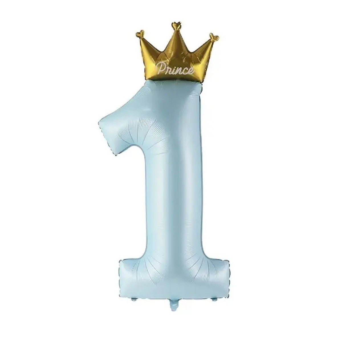 Prince Crown Number One Balloon: 1st Birthday Party Decor