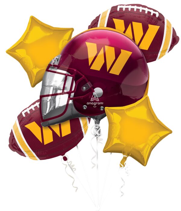 21-Inch Washington Commanders NFL Helmet Foil Balloon – Football Fan Party Decor
