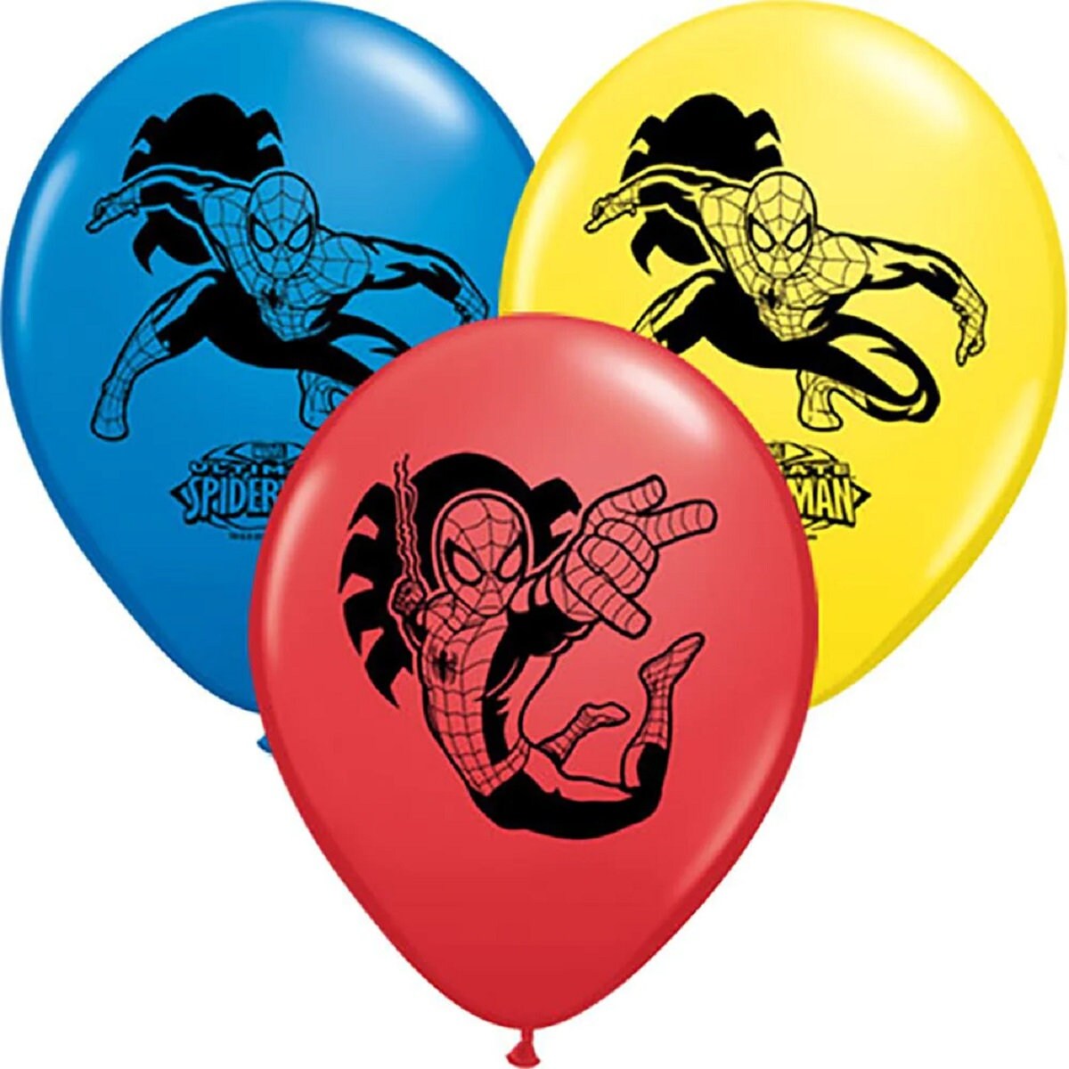 Spiderman Balloon Bouquet: 5pc Anagram Licensed Party Decor