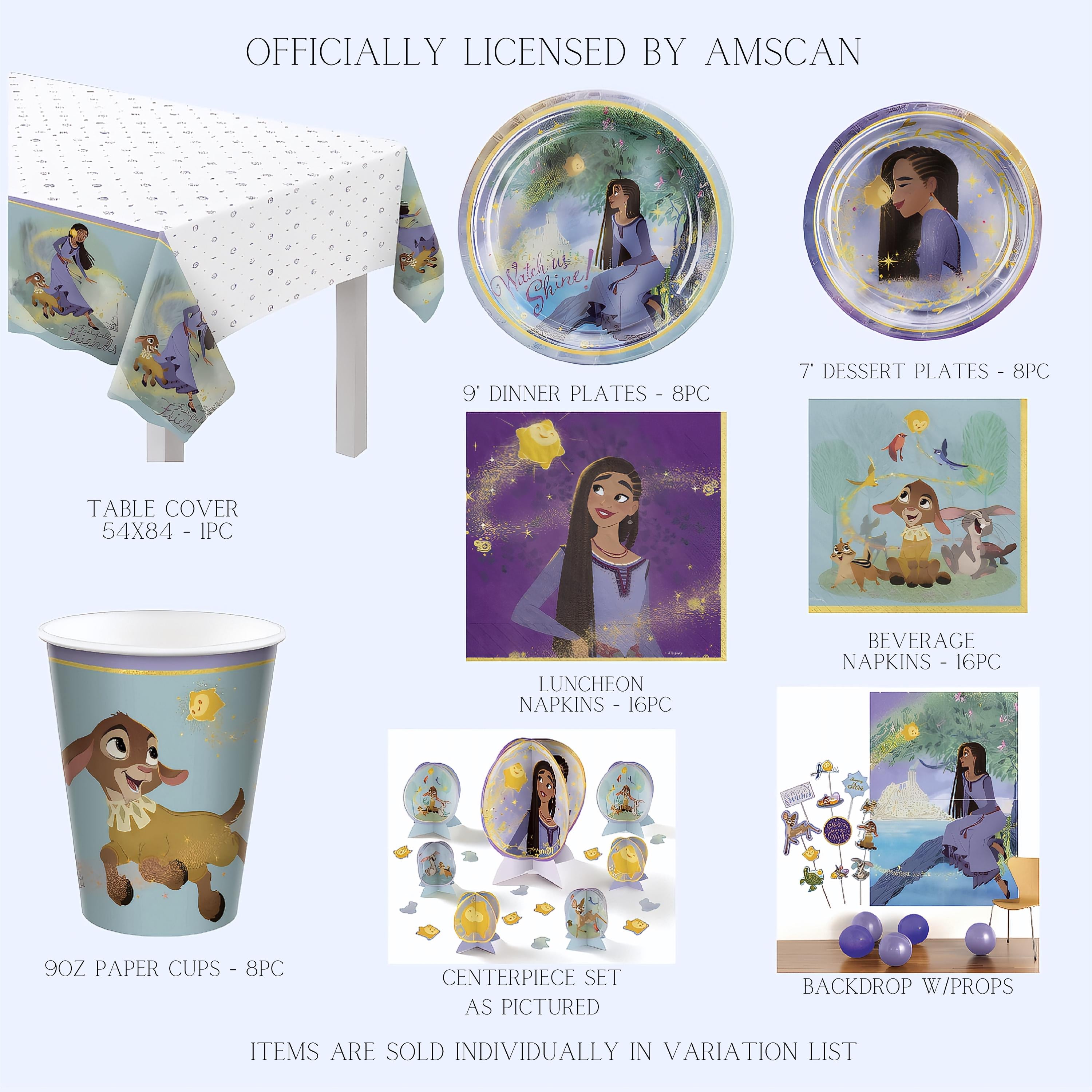 Asha 'Wish' Movie Balloon Bouquet: Licensed Birthday Party Decorations