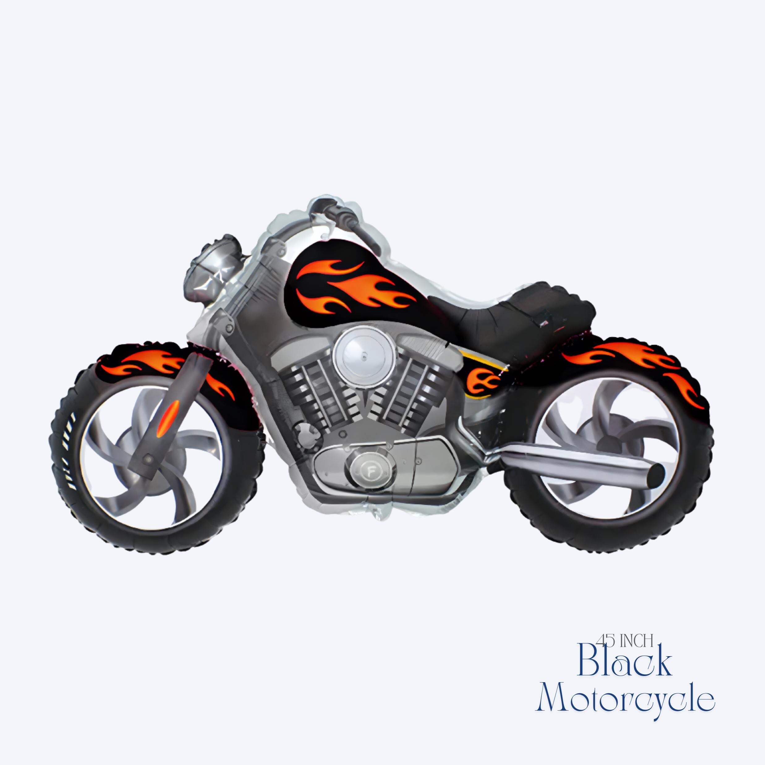 Motorcycle Balloon Bouquet - Biker Birthday Party Decorations | Motorcycle Balloons | Motobike