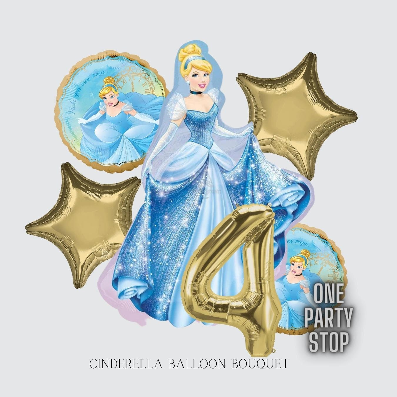 Cinderella Balloons - Anagram Licensed | Princess Balloons | Toddler birthday | Princess birthday | Princess decorations | Girls Birthday