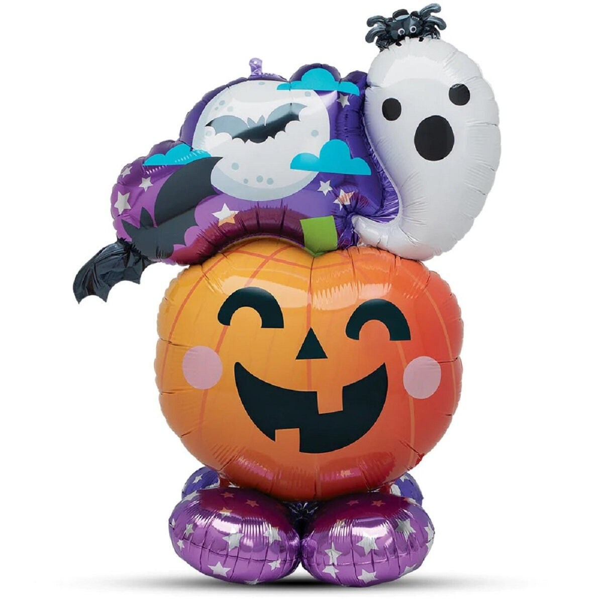 44" Spider Cauldron Halloween Balloon: Ghost & Pumpkin Airloonz