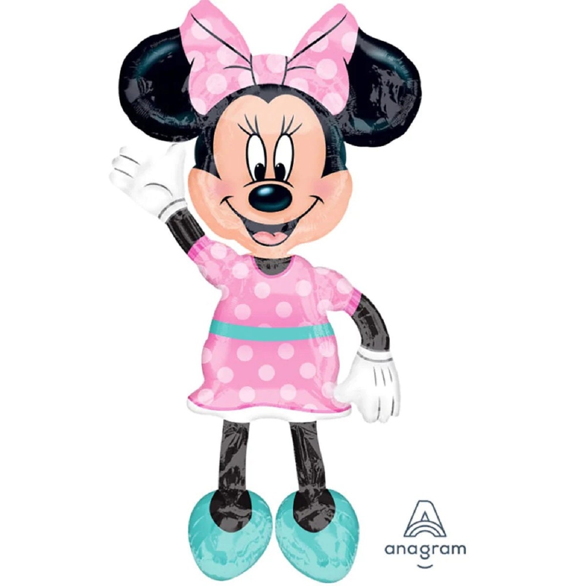 Minnie Mousse Balloon Bouquet, 5pc - Anagram Licensed | Minnie Mouse Birthday | Minnie Mouse decorations | Toddler Birthday | Pink Birthday