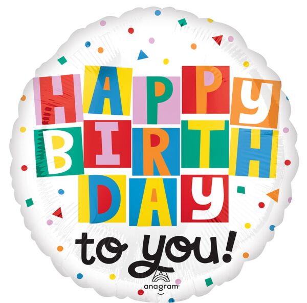 17" Celebrate the Day Birthday