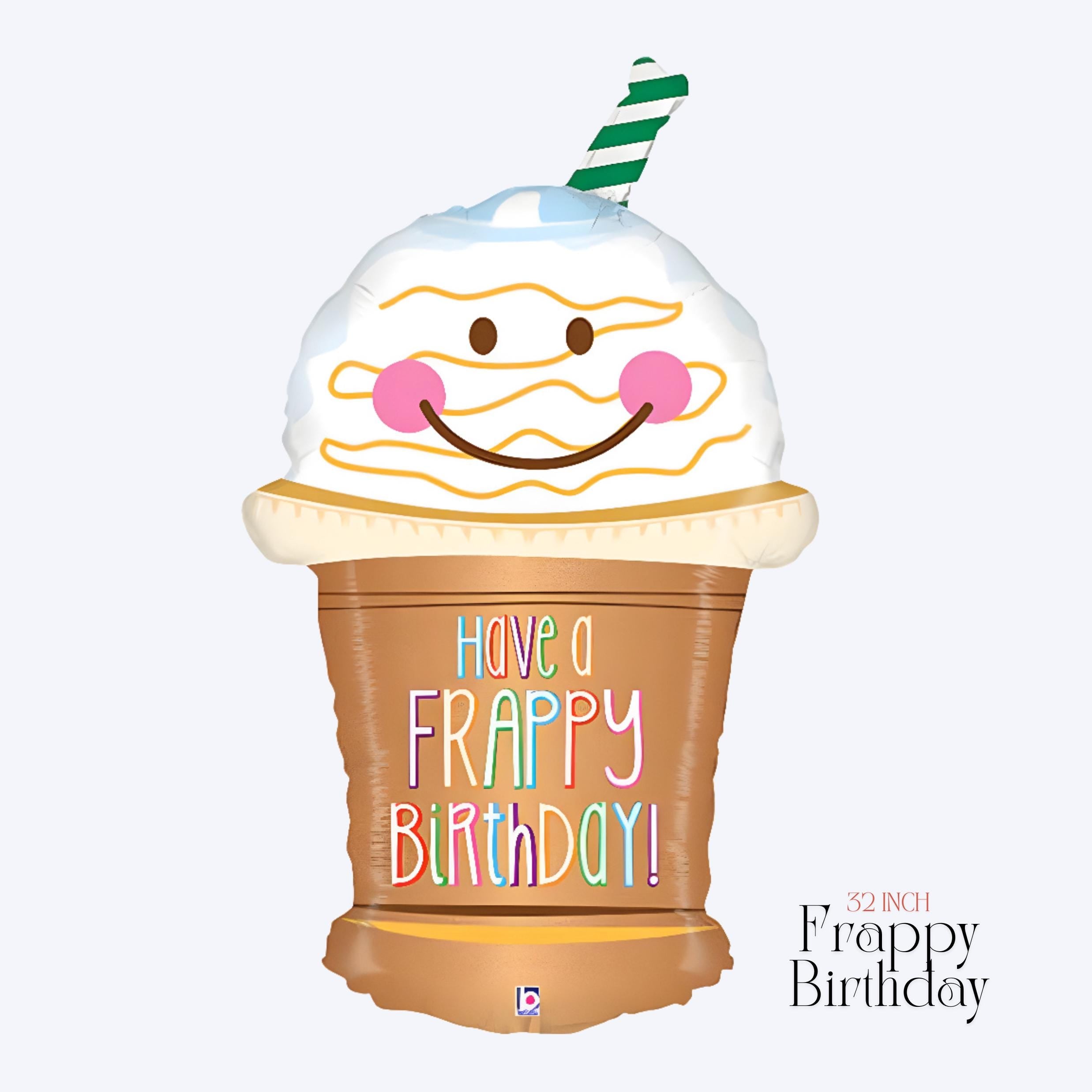 Coffee and Boba Tea Foil Balloons | Cute Bubble Tea Party Decorations | Kawaii Drink Balloons for Birthday, Baby Shower and Café Theme
